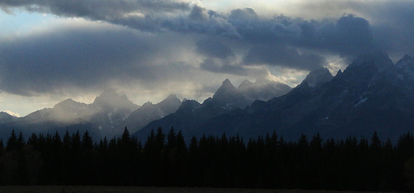A storm rolls in
