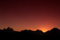 Just before the sun leaves the day