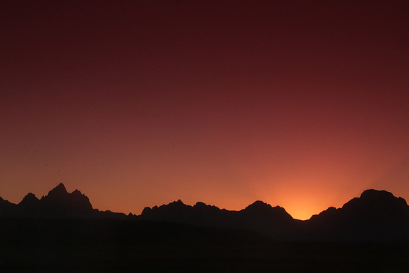 Just before the sun leaves the day