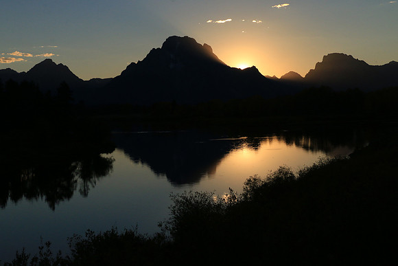 The famous Oxbow Bend of the Snake River
